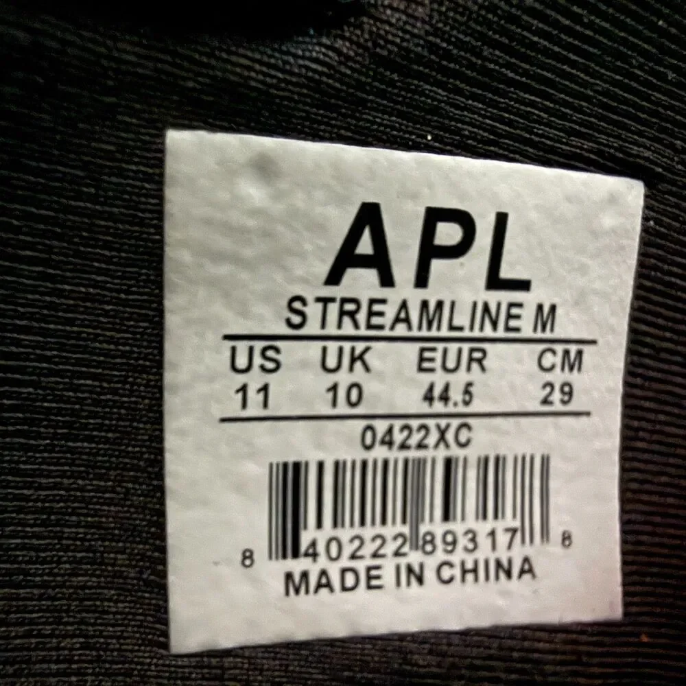 APL Men's Streamline Running Shoes Black Energy White Athletic Men's Size 11